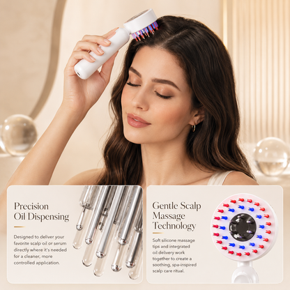 Dermelle 4-in-1 Electric Scalp Massage Comb