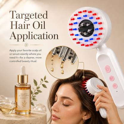 Dermelle 4-in-1 Electric Scalp Massage Comb