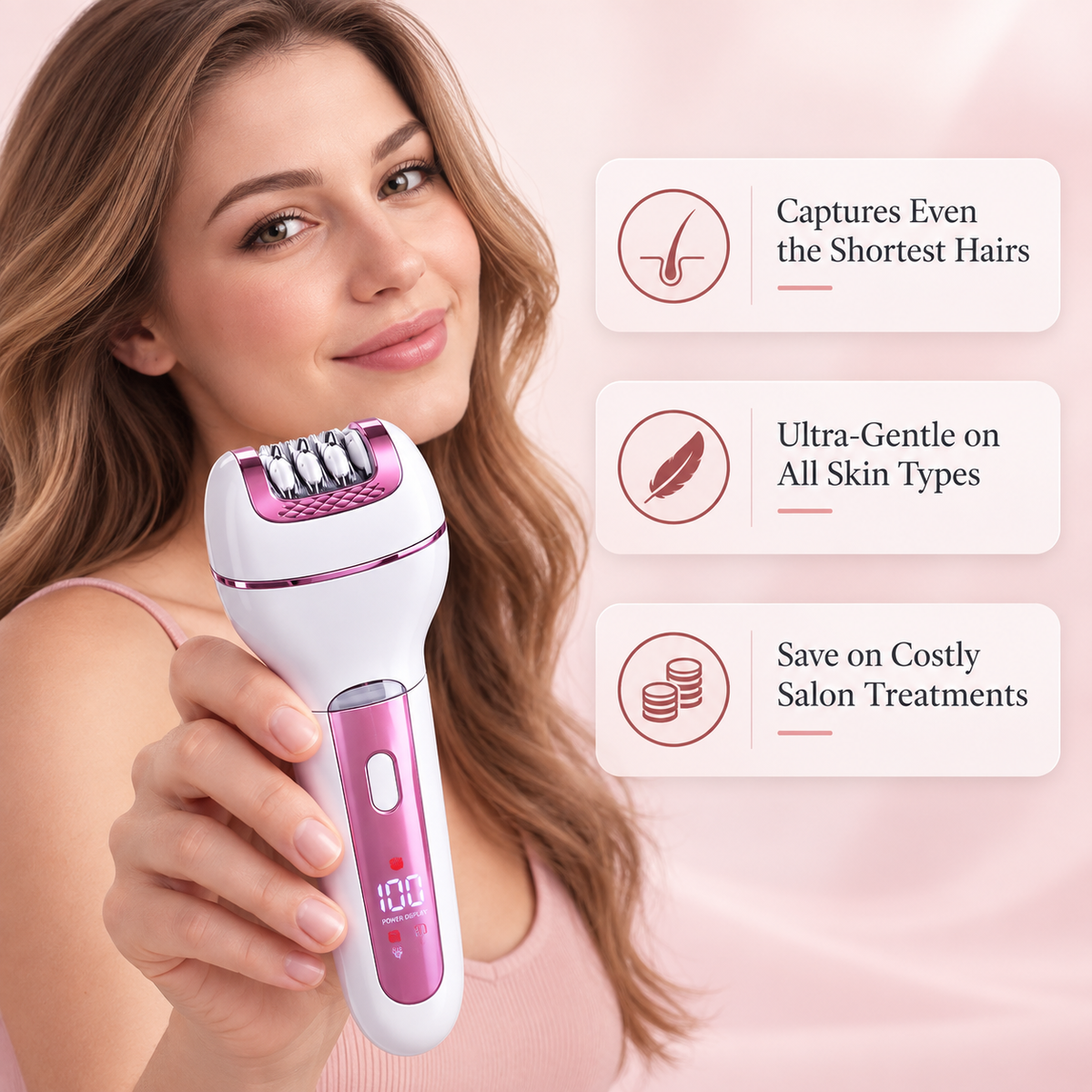 VelvaGlow | 5 in 1 Cordless Epilator