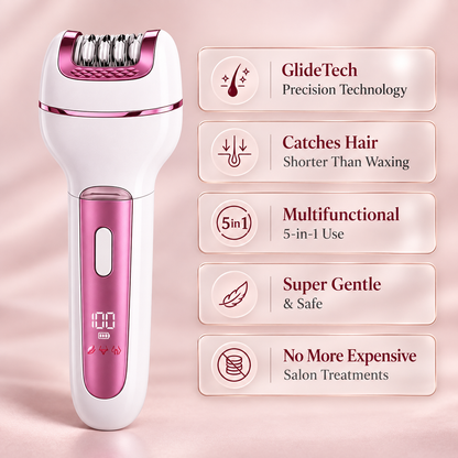VelvaGlow | 5 in 1 Cordless Epilator