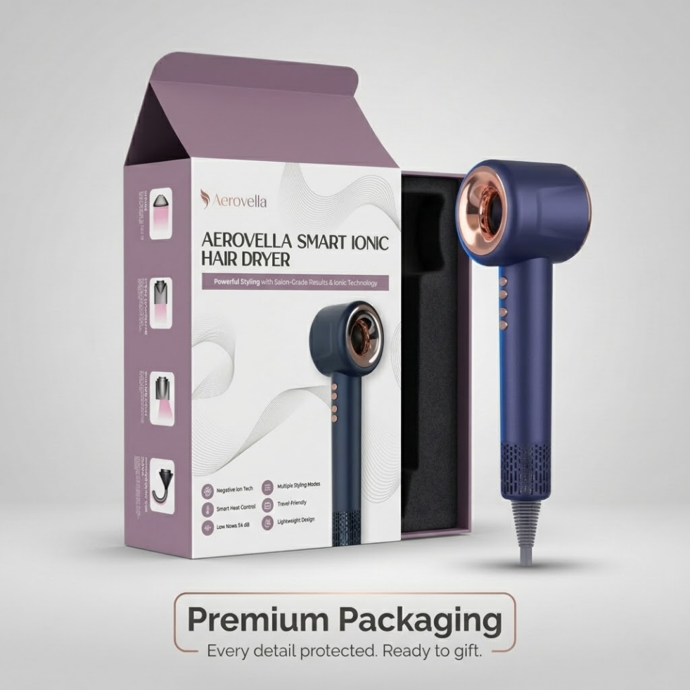 Aerovella Smart Ionic Hair Dryer For Frizz Free Hair