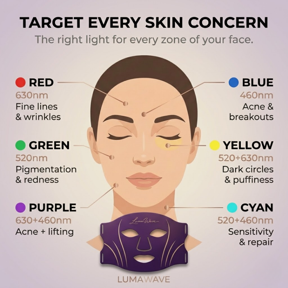 LumaWave | 7-Colour LED Facial Therapy Mask