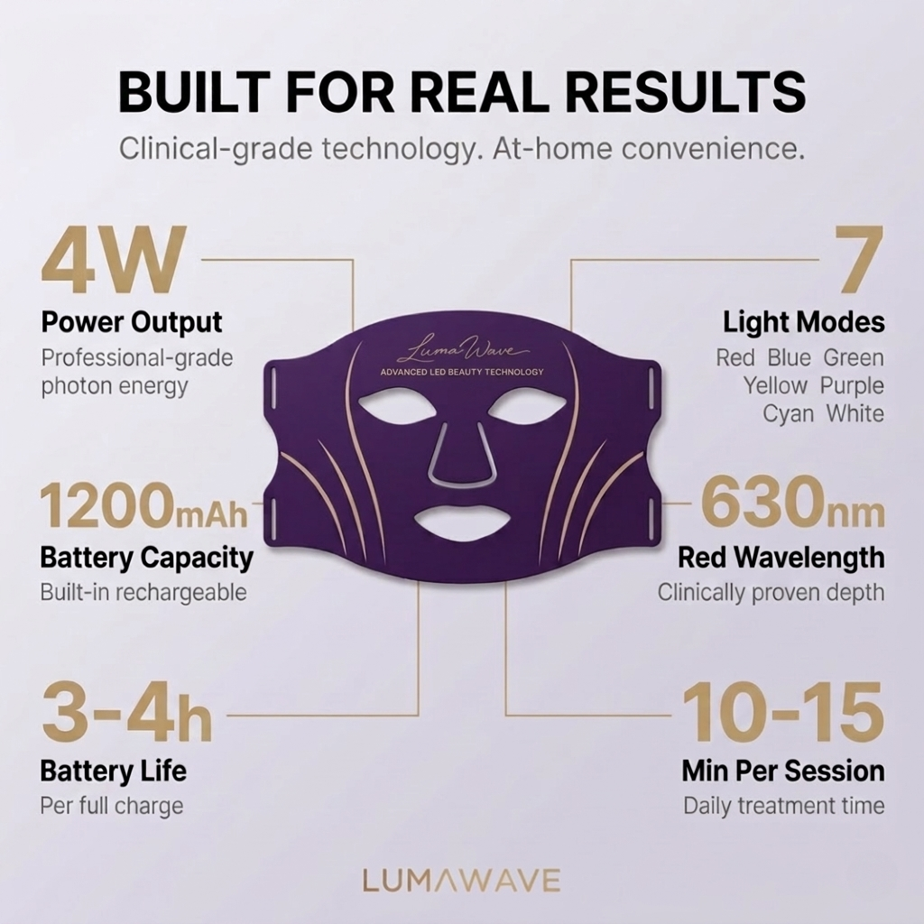LumaWave | 7-Colour LED Facial Therapy Mask